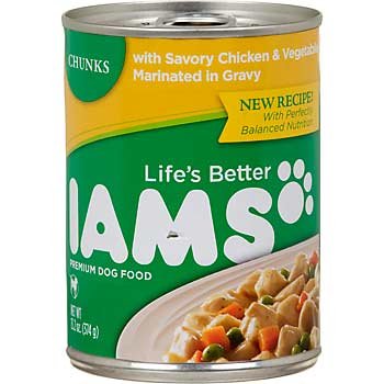 Iams Chunks Savory Chicken and Vegetables Marinated in Gravy Adult Dog Food