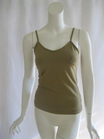 Cali womens tan support bra skinny strap cami tank top 94616