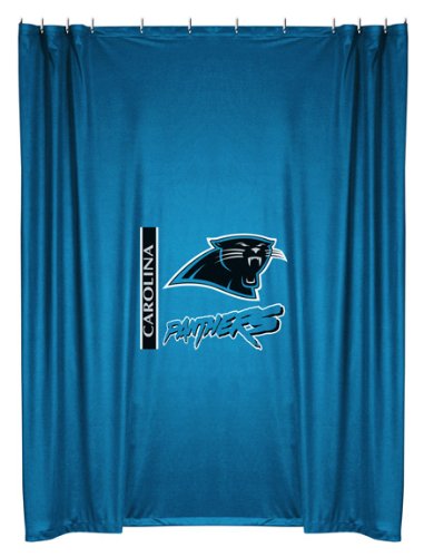 Best Quality Locker Room Shower Curtain - Carolina Panthers NFL /Color Panther Blue Size 72 X 72