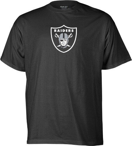 NFL Men's Oakland Raiders Logo Premier Tee Shirt (Black, X-Large)
