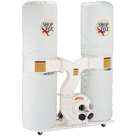 Click here to buy SHOP FOX W1687 3-Horsepower 2,800 CFM Dust Collector by Shop Fox.