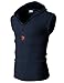 H2H Mens Casual Active Slim Fit Hoodie Sleeveless Tank Top Of Various Colors