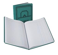 Boorum & Pease 66150J Record/account book, journal rule, 12-1/8 x 7-5/8, 150 pages