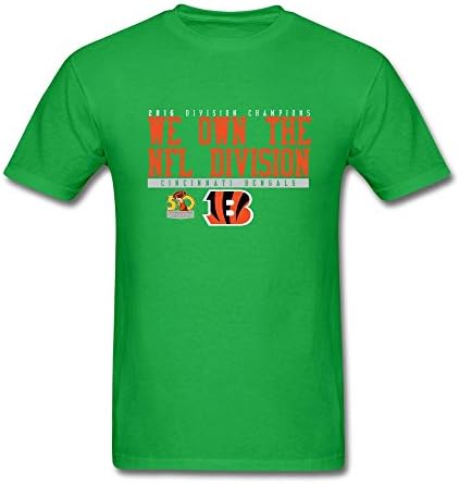 YODTY Men's T-Shirts 2016 Football Super Bowl 50th Champion Cincinnati Bengals