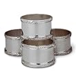 Reed and Barton Beaded Acanthus Napkin Rings - Set of 4