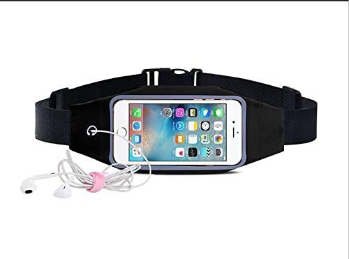 YIMAGE OutdoorCreation Products Sports Belt Running Waist Packs Phone Screen Touch Arm Bag Black for 5.8 Inches Phone