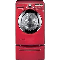 LG : WM2301HR 27 Front-Load Washer with 4.2 cu. ft. Capacity Wild Cherry Red