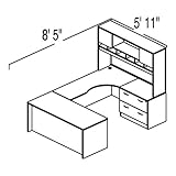 Bush Series C / Corsa Auburn Maple Configuration 25 - Layout for 5