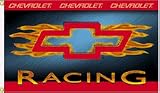 Chevy Racing - With Flames Premium 3 &acute; x 5 &acute; Flag - B0006MYNDC