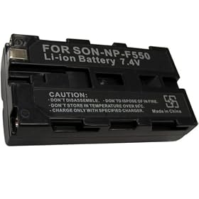 Hitech - Sony NP-F550 / NP-F330 Replacement Battery for Sony Handycam CCD-TRV101 / CCD-TRV215 / DCR-TRV5 / CCD-TRV15 / CCD-TRV815 / CCD-TRV25 / CCD-TR3300 / CCD-TRV72 / DCR-TRV210 8MM / CCD-TR910 / DCR-TRV900 Camcorders