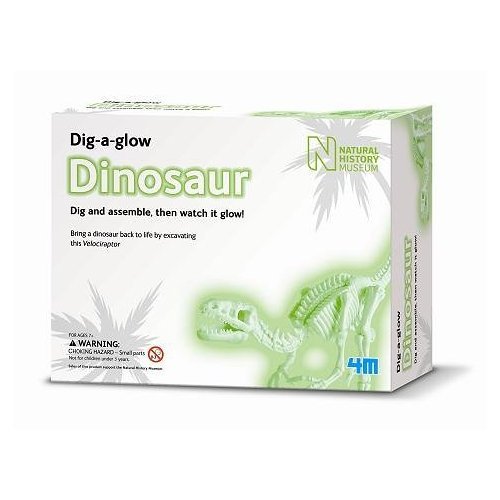 natural history museum dig a glow in the dark velociraptor cheap price