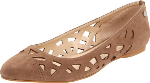 Calvin Klein Women's Emilia Two Tone Patent ,Light Taupe Kidsuede,11 M US