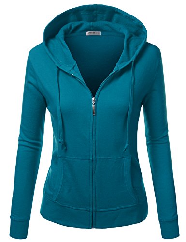 J.TOMSON Womens Basic Athletic Long Sleeve Hoodie