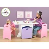 KidKraft Table with Pastel Benches 26162