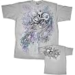 MIAMI INK PREMIUM "REVENGE" 2-Sided Licensed Fine Woven Pewter Cotton Tee