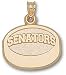 Ottawa Senators Solid 14K Gold ''SENATORS'' Puck Pendant