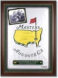 Jack Nicklaus and Arnold Palmer Framed Dual Autographed Masters House Flag