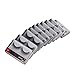 SODIAL(TM) New 10 Pair Reusable Charming Cross Fake False Eyelashes Glue Adhesives Eye Lashes Makeup Black