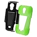 For SamsungGalaxy Light T399 Cover Case (T-Stand Hybrid Black / Neon Green)