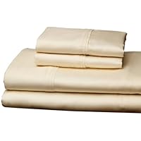 Leggett & Platt Home Textiles QH0292 Flat Fitted Queen Pillow Case, Beige, Set of 2