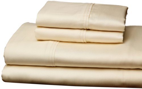 Leggett  &  Platt Home Textiles QH0292 Flat Fitted Queen Pillow Case, Beige, Set of 2