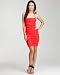 bebe Braided Trim Shirred Dress