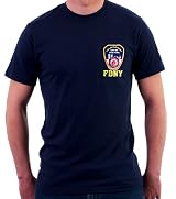 FDNY EMBROIDERED EMBLEM PATCH T-SHIRT