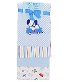 Carters Watch the Wear 4 Flannel Blankets - BOY'S, GIRLS, UNISEX - blue, one size