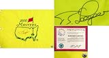 Bernard Langer Signed 2000 Masters Golf Pin Flag - Bernard Langer Golf Sports Memorabilia