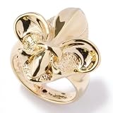 14K Gold Bold Artform Fleur de Lis Ring by Regions of Italy
