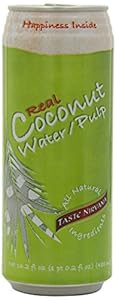 Taste Nirvana REAL COCONUT WATER WITH PULP, 16.2 Ounce (Pack of 12)