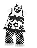 Select Size: Pleated Ruffle Shift Baby Girls Dress And Bell Bottoms