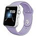 Apple Watch Replacement Band,Teslasz Soft Silicone Replacement Sports Wristbands Straps for Apple iWatch All Models (Purple 38 MM)