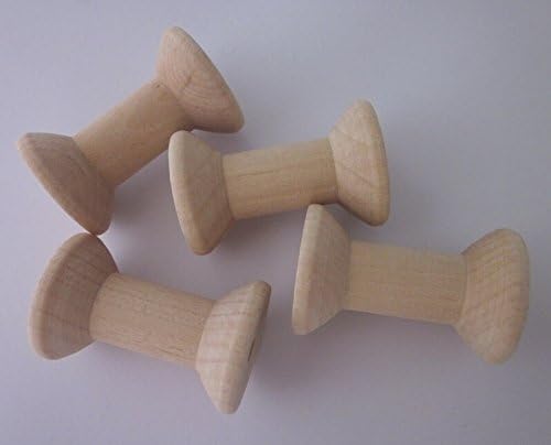 24pcs 48mm Wood Bobine Spool DIY Wooden Spool 50pcs