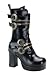 Black Lace Up Steampunk Boot - 11