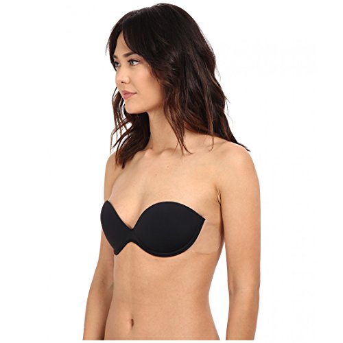 Fashion Forms Go Bare Black Strapless Adhesive Plunge Bra size DDD