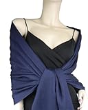 IMAGE OF Pashmina/Silk Wrap Midnight Blue