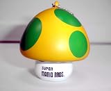 41gzFIckqsL. SL160  Mario Bro: Green Yellow Mushroom Keychain/Toy + Pin