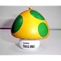 Mario Bro: Green Yellow Mushroom Keychain/Toy + Pin