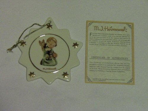 M.I. Hummel Porcelain Star Shaped Christmas Tree Ornament #B561 Guiding Angel M.I. Hummel Porcelain Star Shaped Christmas Tree Ornament #B561 Guiding Angel