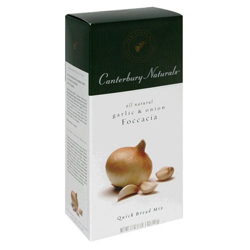 Canterbury Naturals Garlic Foccacia Quick Bread, 17-Ounce Units (Pack of 6) by Canterbury Naturals