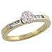 14 Karat Gold Blumen Diamanten Ring, mit 0.25 Karat Baguetteschliff & Brilliantschliff Diamanten, (5mm) breit