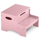 Step and Store Stool - Pink