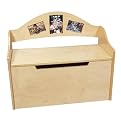 - Toy Chest/Bench w/Photo Frames-Nat
