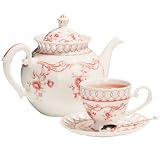Pink Vine Tea Set