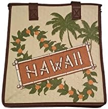 Hawaiian Insulated Lunch Bag Hawaii Bamboo Print - Medium