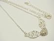 Angel Wings with Crystal Studded Heart Necklace