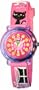 Baby Watch - Zip Les Chats - Montre Fille - Quartz Analogique - Bracelet en PVC 3D Rose