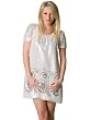 Voom Dress - Venus Puff Sleeve in Silver