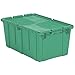 Attached Lid Container, 2.3 Cu. Ft, Green